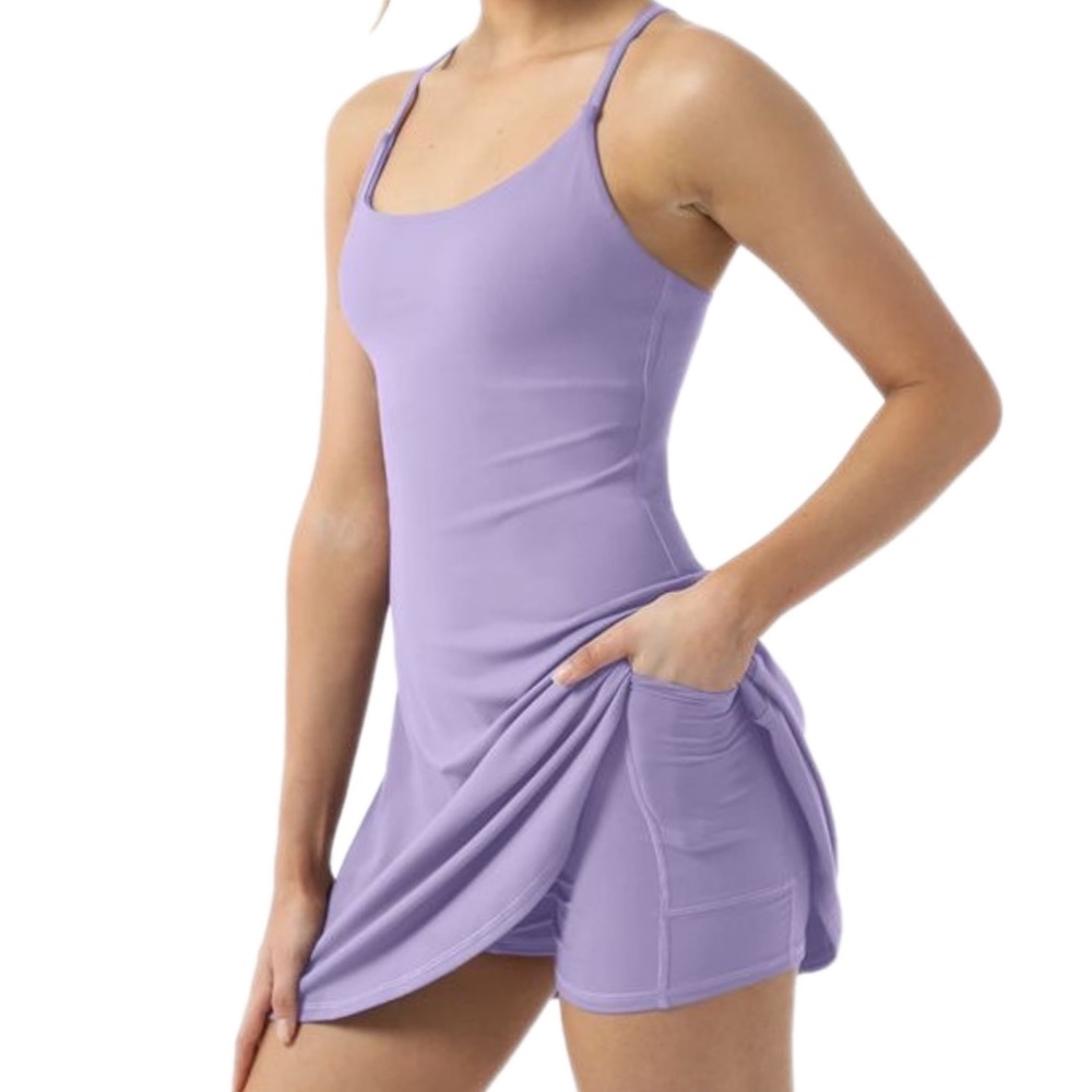 Halara Everyday Cloudful 2-in-1 Flare Activity Dress